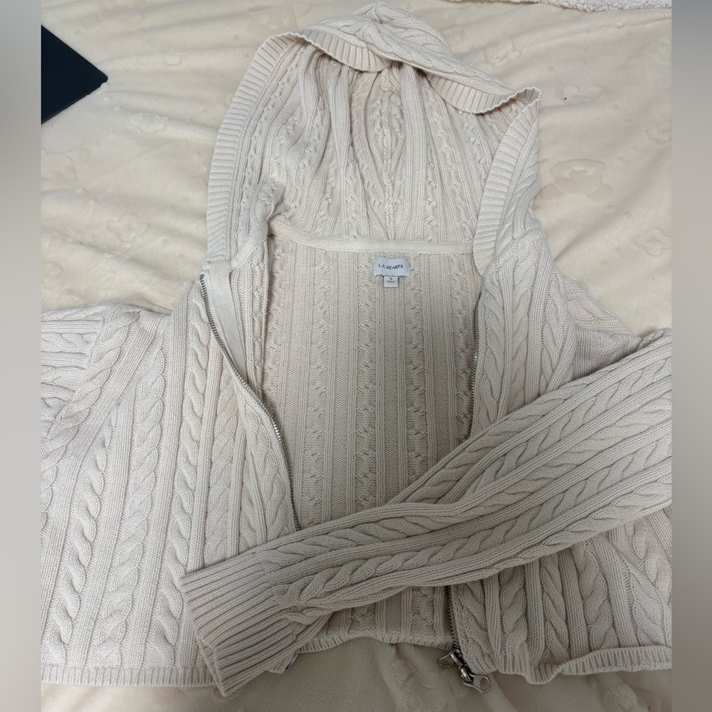 L.A Hearts zip up sweater